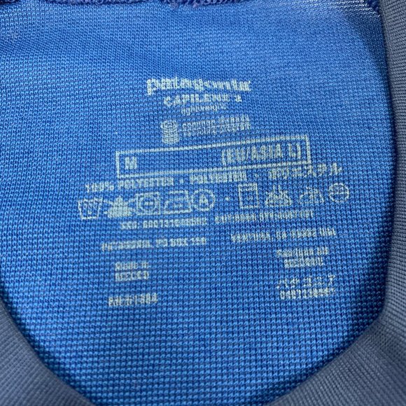 Patagonia Capilene 2 Activewear Blue T Shirt Med - Picture 4 of 8
